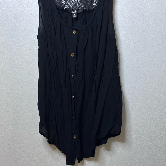 Papaya Women Sleeveless black blouse top size small - Picture 5 of 9